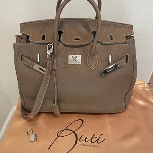 Teddy Blake Taupe handbag (made by Buti)